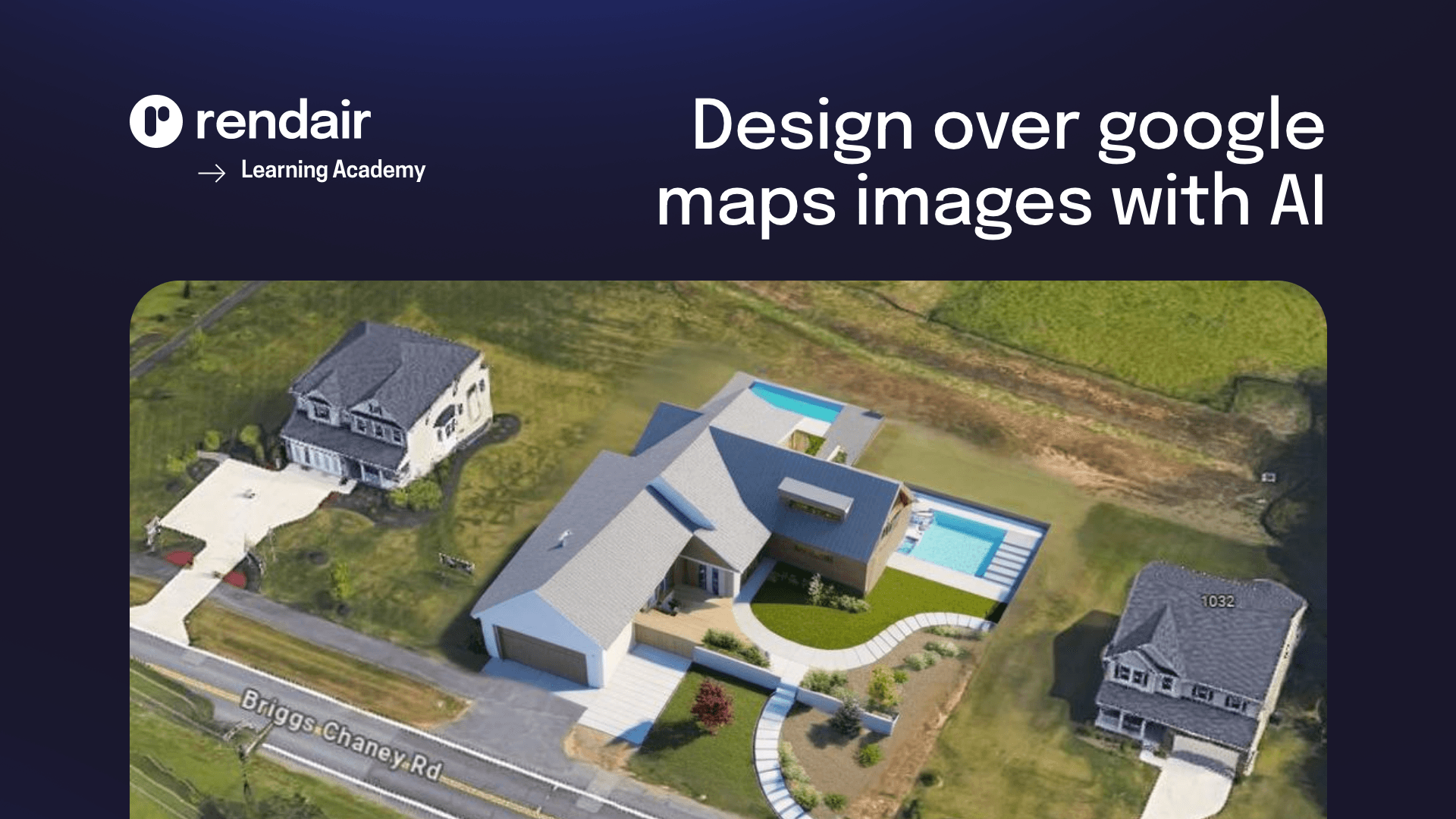 How to Design Over Google Maps Images with AI